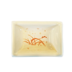[70304] Melamine 3.7'' Sauce Dish Autumn Grass 046 | 密胺3.7''日式味碟 秋草 046