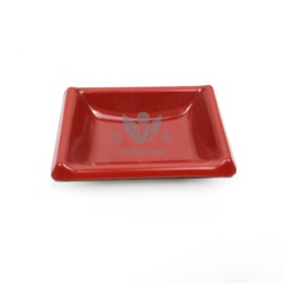 [70305] Melamine 3.7'' Sauce Dish Red&Black 046 | 密胺3.7''日式味碟 红黑 046