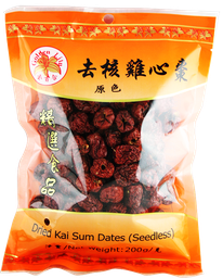 [30170] GL Kai Sum Dates Seedless 200g | 金百合 去核鸡心红枣 200g