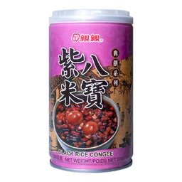 [61169] TW QQ Canned Black Rice Congee 320g | 亲亲 紫米八宝粥 320g