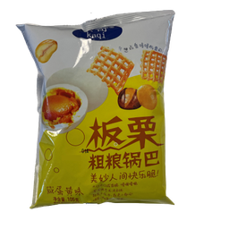 [60894] 卡奇 板栗粗粮锅巴 咸蛋黄味 105g | Kaqi Rice Cracker Salted Egg Flavour 105g