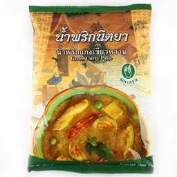 [40441] Nittaya Green Curry Paste 1kg | Nittaya 咖喱 / 袋 (绿) 1kg
