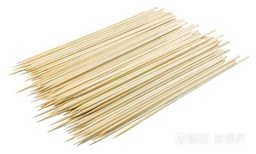 [70201] No Pointed Bamboo Stick 18cm*2.5mm*100Pcs | 无把 竹签  / 包 [18cm]