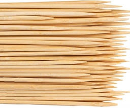 [70203] No Pointed Bamboo Stick 25cm*2.5mm*100Pcs | 无把 竹签 / 包 [25cm]