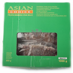 [80723] Asian Choice Blue Swimming Crab (M 2-3pcs) 1 kg | 整只 梭子蟹 （M 2-3pcs) 1 kg