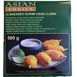 [80719] Asian Choice 15/16 Breaded Surimi Crab Claws (Muslitos) 500g | 面包糠炸蟹钳 15/16 500g