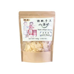 [61296] 与美 山药脆片 孜然味 188g | Yumei Yam Chips Snacks Cumin Flavor 188g