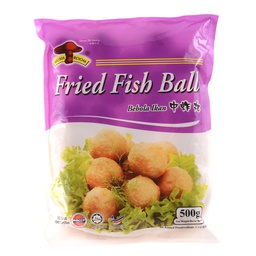 [80288] Mushroom Fried Medium Fish Ball 500g | 香菇牌 中炸丸 500g
