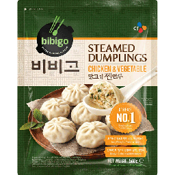 [80091] BIBIGO Steamed Dumpling Chicken&Vega 560g | 必品阁 韩式生煎包 鸡肉蔬菜 560g