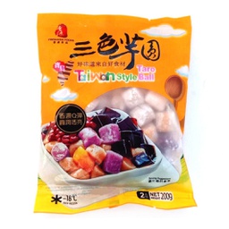 [80174] 香源 台湾风味 三色芋圆 200g | FF Taiwan Style Taro Ball 200g