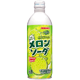 [60207] JP Sangaria Soda Drink Melon 500ML | 铝罐装碳酸汽水 瓜果味 500ML