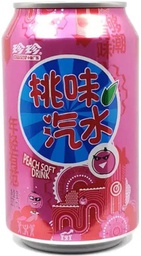 [60445] Zhenzhen Soda Drink Peach 330ml | 珍珍 碳酸饮料 桃子味