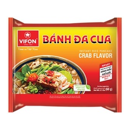 [30575] VIFON Rice Noodle Crab (Banh Da Cua) 60g | VIFON 速食米粉 蟹味 60g
