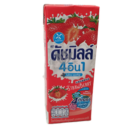 [60133] TH达美 草莓味  软装饮料 180ml | DutchMill Strawberry Drink Uht 180ml 