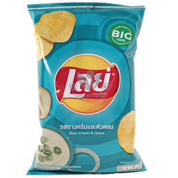 [60956] 乐事 薯片 酸乳酪洋葱味 75g | Lays Potato Chips Sour Cream&Onion 75g