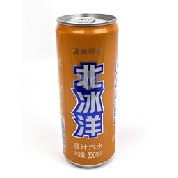 [60015] AO Fizzy Drink Orange 330ml | 北冰洋 橙子汽水 330ml
