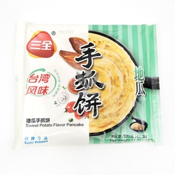 [80336] SQ Pancake Sweet Potato Flavor 320g | 三全 手抓饼 地瓜味 320g