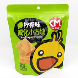 [60891] KaMan Wafer Biscuits-Lemon Flavor 100g | 方块威化 柠檬味 100g