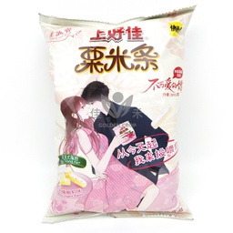 [61106] SHJ Corn Curls Rose Yogurt 40g | 上好佳 粟米条 玫瑰酸奶味 40g