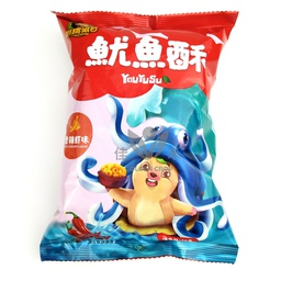 [60683] CWAG Squid Crisp Spicy Flavour 31g | 刺猬阿甘 鱿鱼酥 香辣虾味 31g