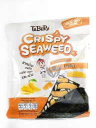 [61130] Taberu Crispy Seaweed-Rice Snack Mango 20g | Taberu 即食脆海苔芒果味20g